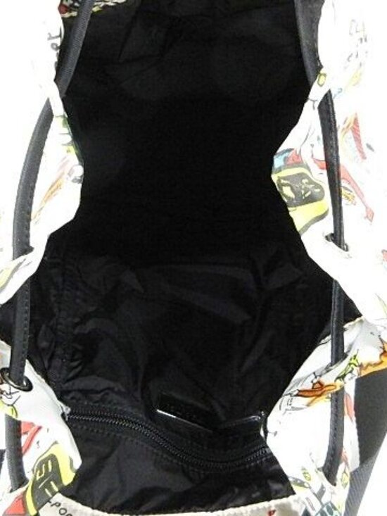 Prada Backpack All Over Pattern Nylon White main image 8